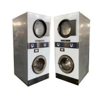 coin or card operated laundromat washer and dryer